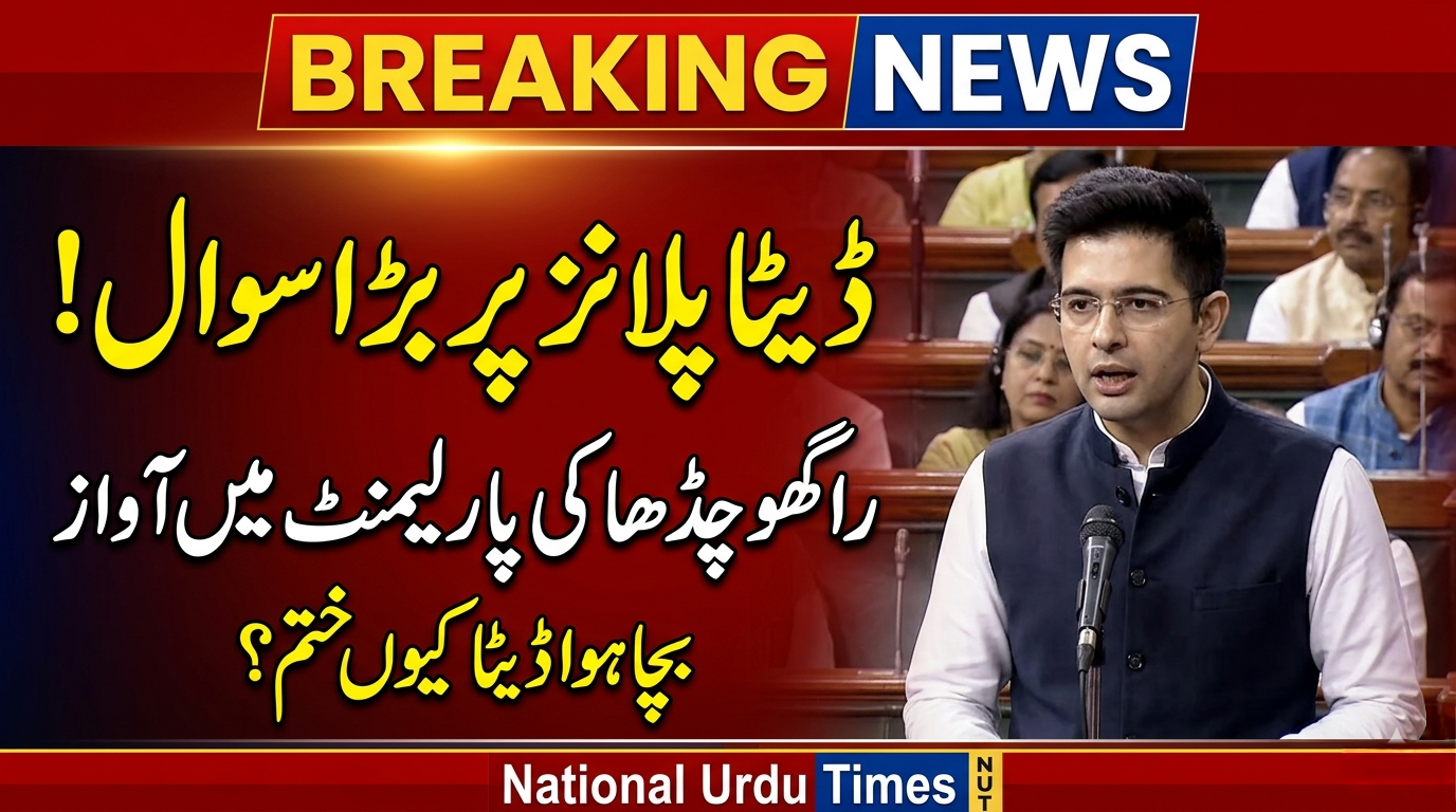 راگھو چڈھا کی راجیہ سبھا میں آواز: پری پیڈ ڈیٹا پلانز میں بڑی اصلاحات کا مطالبہ