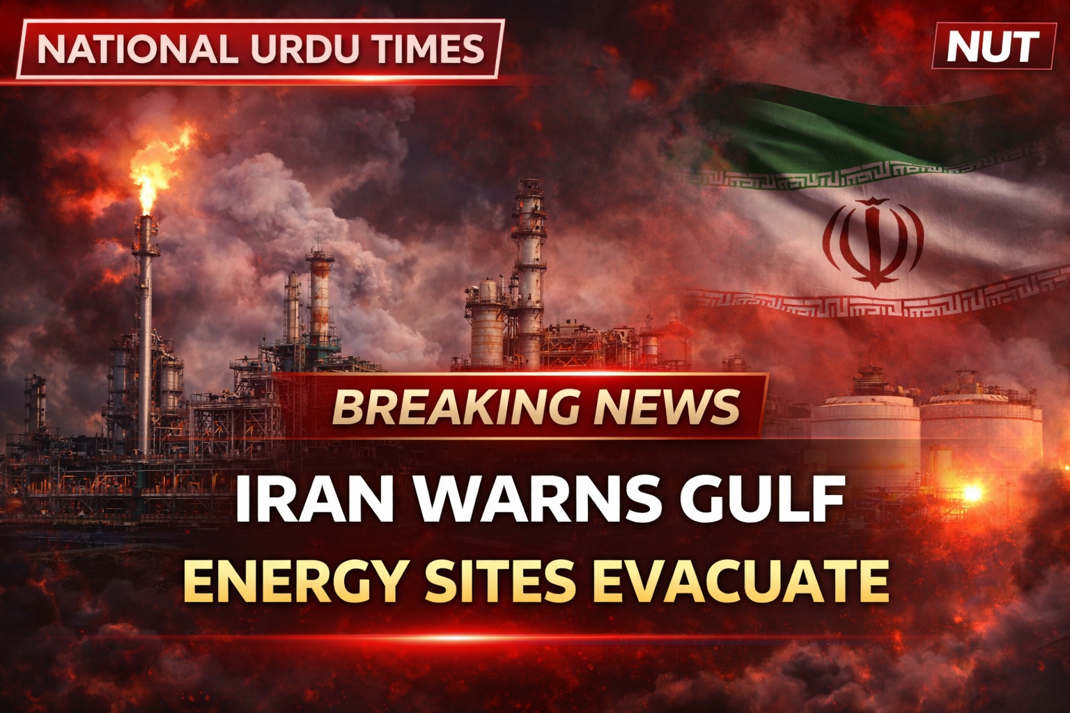 خلیج میں خطرہ بڑھ گیا: تہران کی وارننگ، توانائی کے مراکز خالی کرنے کا حکم