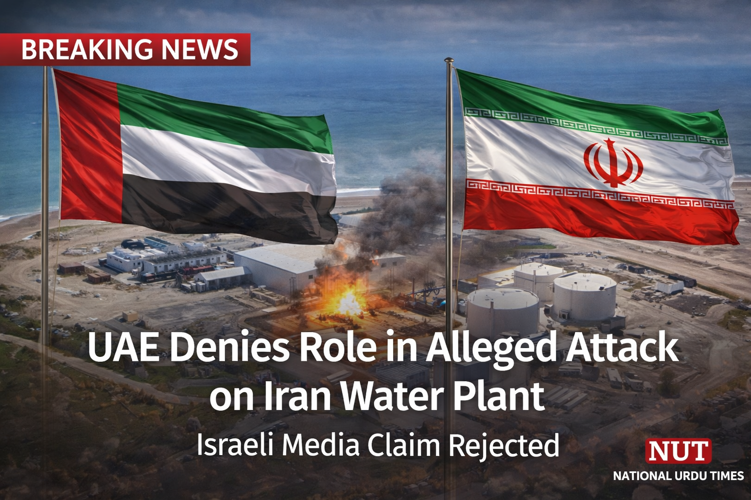 اسرائیلی میڈیا کا دعویٰ مسترد، ایران کے واٹر پلانٹ پر حملے میں ملوث نہیں: یو اے ای