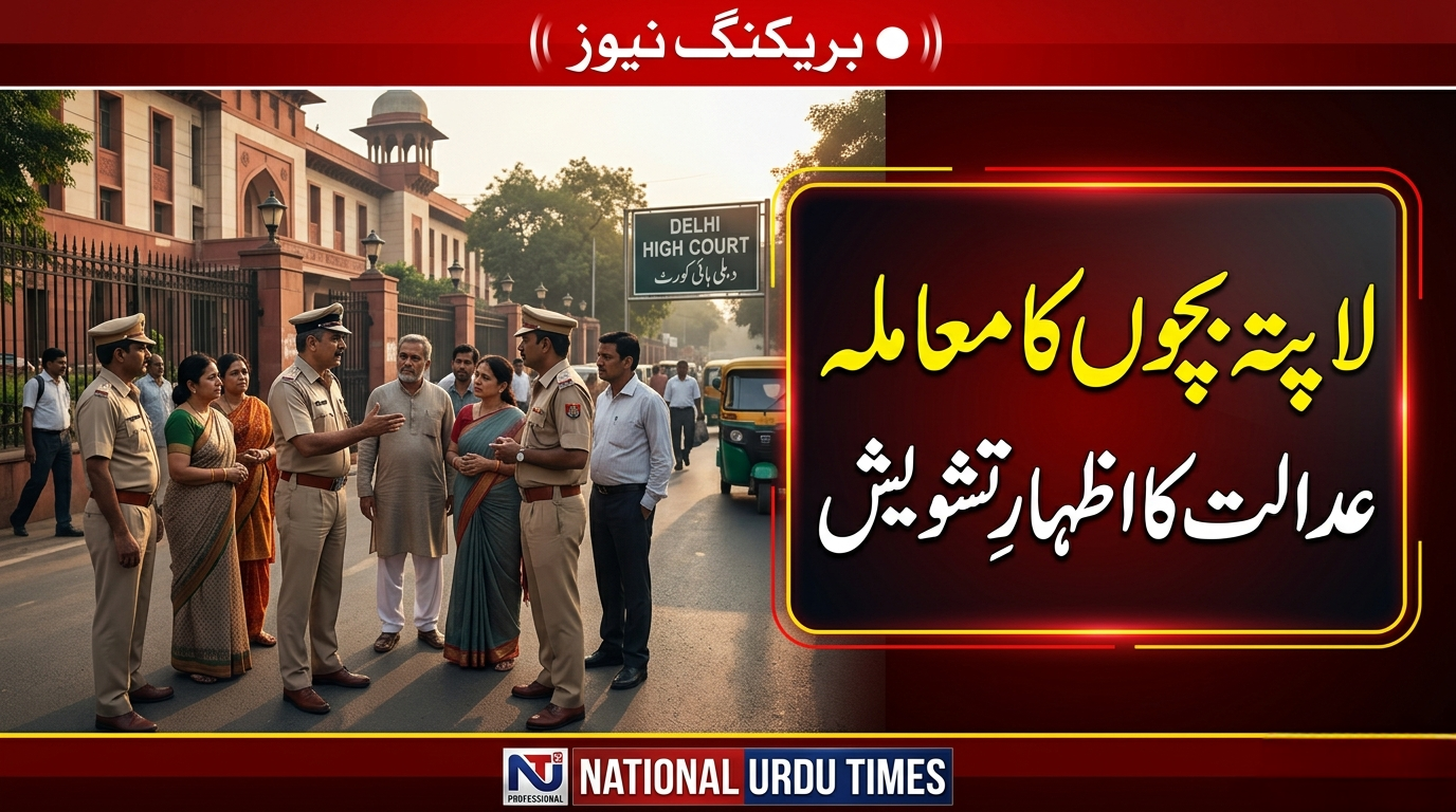 دہلی میں بچوں کے لاپتہ ہونے کے معاملات پر عدالت کا اظہارِ تشویش، پولیس کو مستعدی کی ہدایت